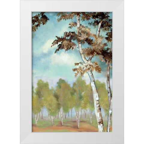 Birch Forest II White Modern Wood Framed Art Print by Ferry, Margaret