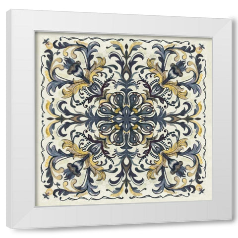 Tile Patterns II White Modern Wood Framed Art Print by Ferry, Margaret