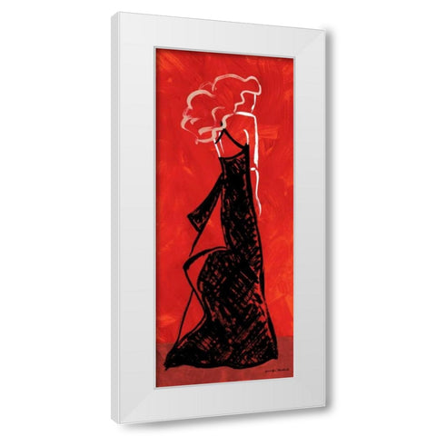 Shy White Modern Wood Framed Art Print by Matla, Jennifer