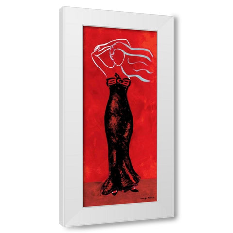 Wind Blown White Modern Wood Framed Art Print by Matla, Jennifer