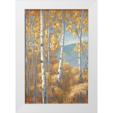 Aspen Forest I White Modern Wood Framed Art Print by Macnab, John