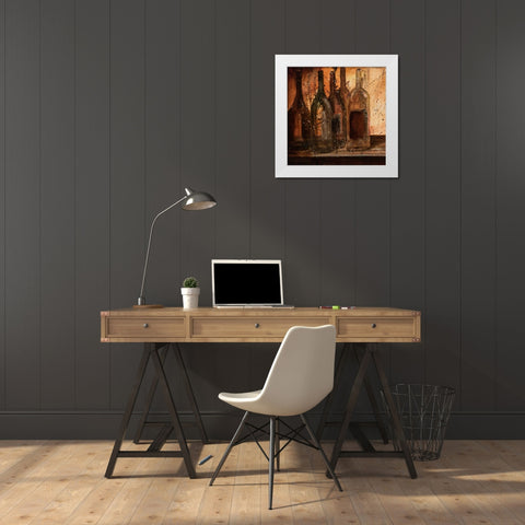 Table of Five I White Modern Wood Framed Art Print by Monahan, Jodi
