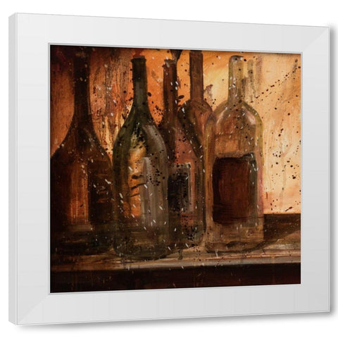 Table of Five I White Modern Wood Framed Art Print by Monahan, Jodi