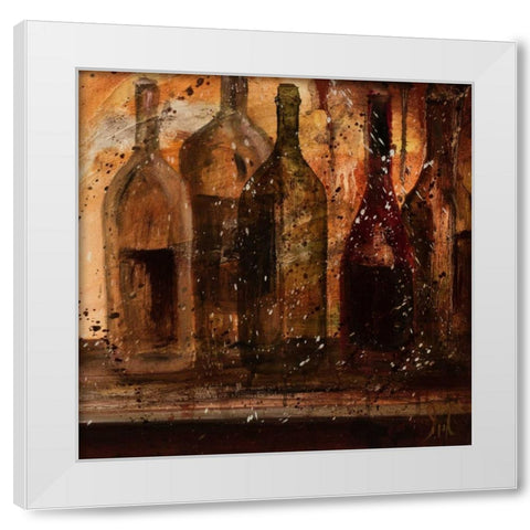 Table of Five II White Modern Wood Framed Art Print by Monahan, Jodi