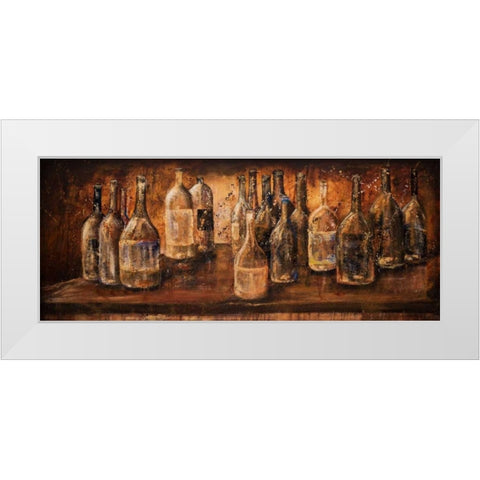 White Wine Cellar White Modern Wood Framed Art Print by Monahan, Jodi