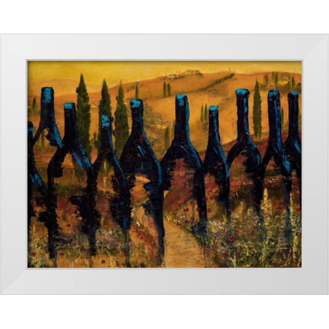 Tuscan Vinos White Modern Wood Framed Art Print by Monahan, Jodi