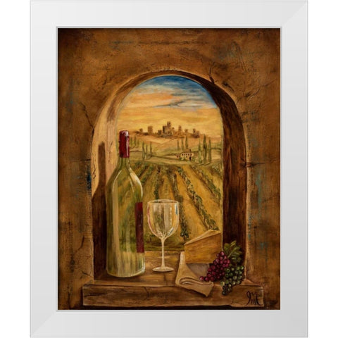 Through This Window White Modern Wood Framed Art Print by Monahan, Jodi