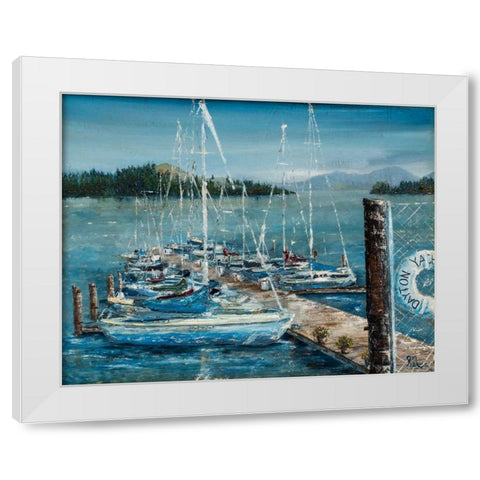 Dayton Sails White Modern Wood Framed Art Print by Monahan, Jodi