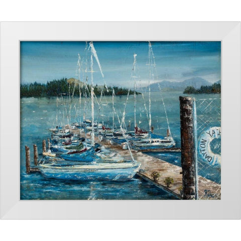 Dayton Sails White Modern Wood Framed Art Print by Monahan, Jodi