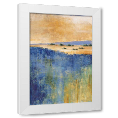 In the Distance I White Modern Wood Framed Art Print by Martin, Cheryl