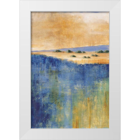 In the Distance I White Modern Wood Framed Art Print by Martin, Cheryl