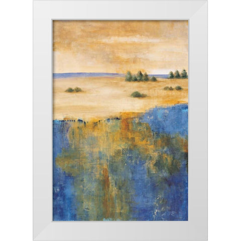 In the Distance II White Modern Wood Framed Art Print by Martin, Cheryl