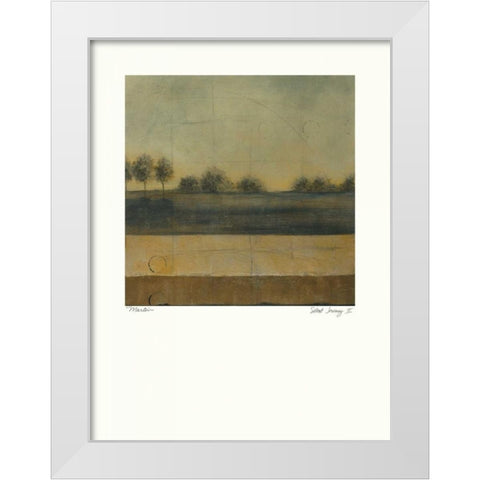 Silent Journey II White Modern Wood Framed Art Print by Martin, Cheryl