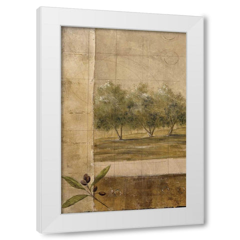Olive Groves I White Modern Wood Framed Art Print by Martin, Cheryl
