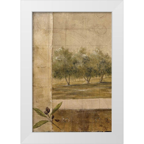 Olive Groves I White Modern Wood Framed Art Print by Martin, Cheryl