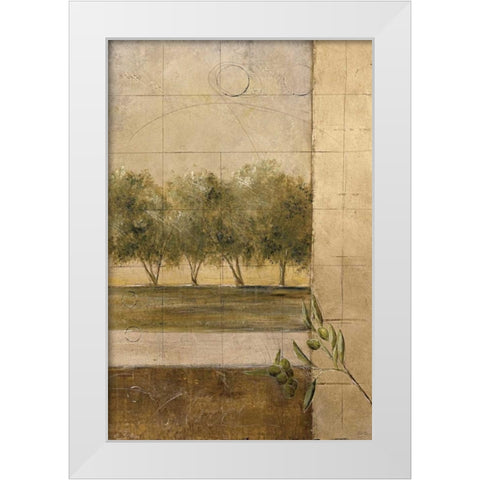 Olive Groves II White Modern Wood Framed Art Print by Martin, Cheryl