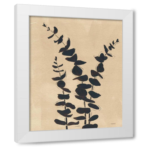 Platinum Shadow I White Modern Wood Framed Art Print by Martin, Cheryl