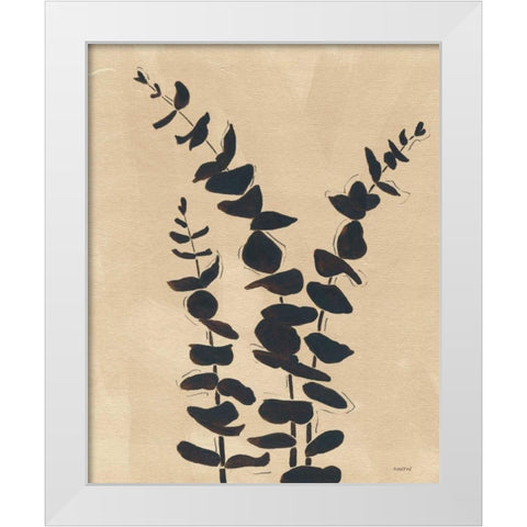 Platinum Shadow I White Modern Wood Framed Art Print by Martin, Cheryl