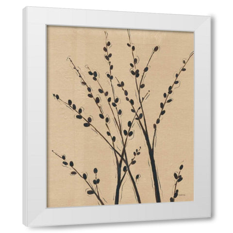 Platinum Shadow II White Modern Wood Framed Art Print by Martin, Cheryl