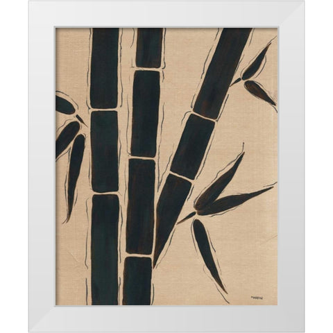 Platinum Shadow III White Modern Wood Framed Art Print by Martin, Cheryl