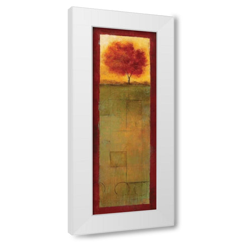 Autumn Vision II White Modern Wood Framed Art Print by Martin, Cheryl