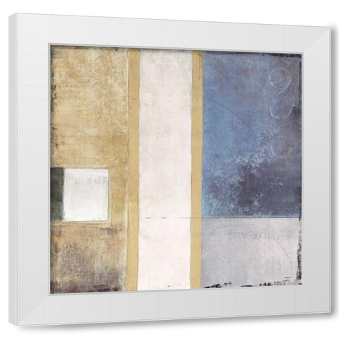 Nexus I White Modern Wood Framed Art Print by Martin, Cheryl