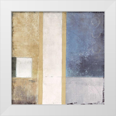 Nexus I White Modern Wood Framed Art Print by Martin, Cheryl