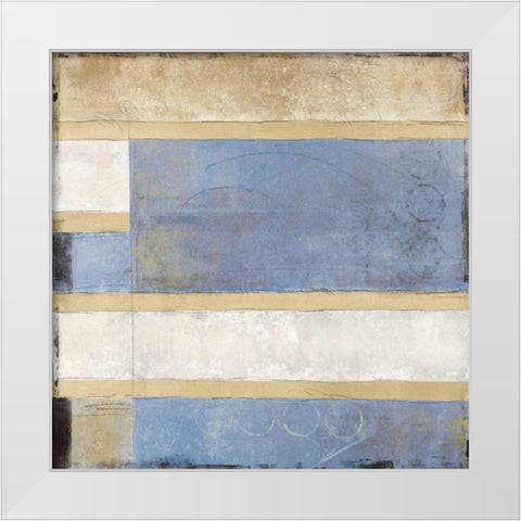 Nexus II White Modern Wood Framed Art Print by Martin, Cheryl