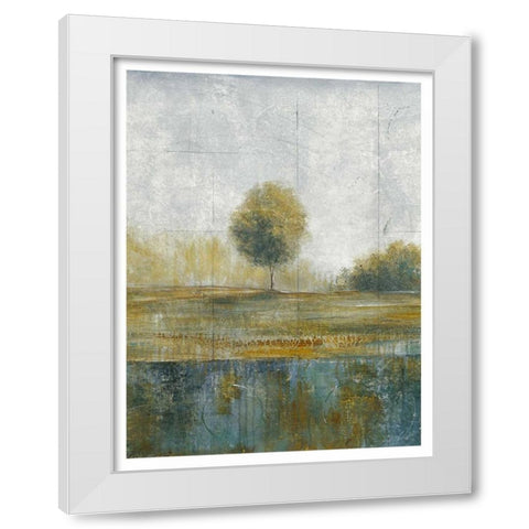 Stormy Weather V White Modern Wood Framed Art Print by Martin, Cheryl