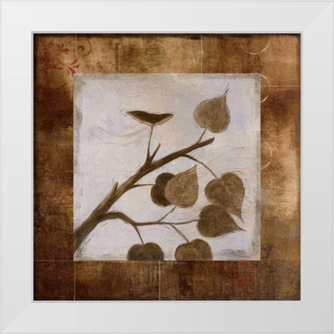 Aspen White Modern Wood Framed Art Print by Martin, Cheryl