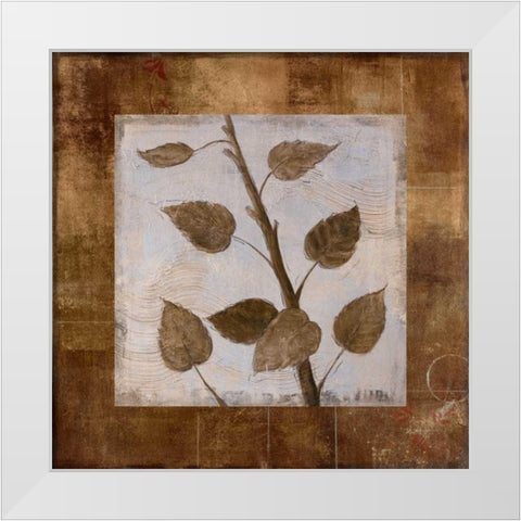 Birch White Modern Wood Framed Art Print by Martin, Cheryl