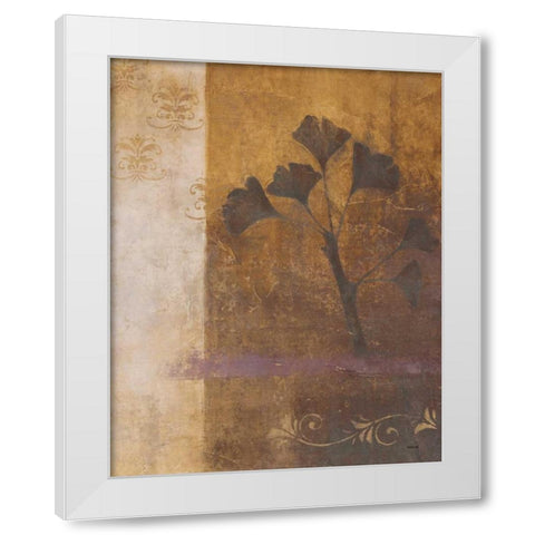 Woodland Shadows I White Modern Wood Framed Art Print by Martin, Cheryl