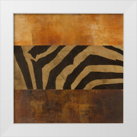 Instinct II White Modern Wood Framed Art Print by Martin, Cheryl