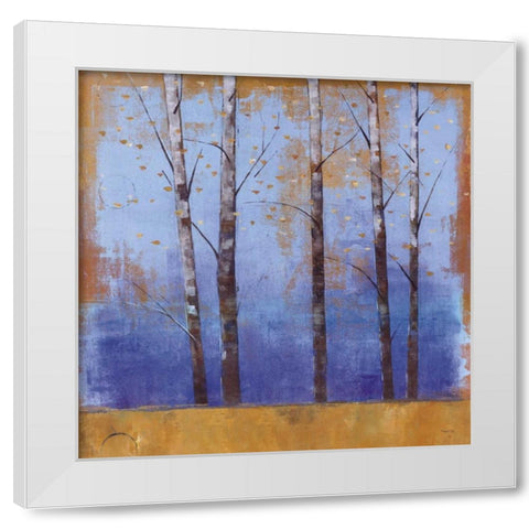 Birch Trees I White Modern Wood Framed Art Print by Martin, Cheryl