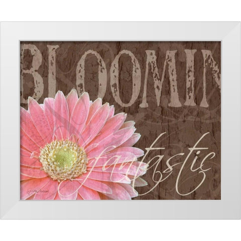 Gerbera I White Modern Wood Framed Art Print by Murray, Sylvia