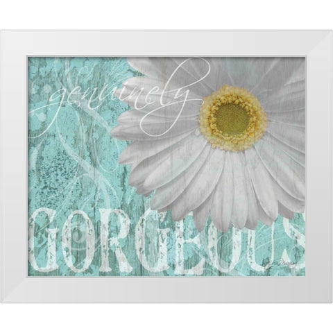 Gerbera III White Modern Wood Framed Art Print by Murray, Sylvia