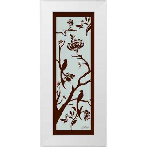 Bird Silo I White Modern Wood Framed Art Print by Murray, Sylvia