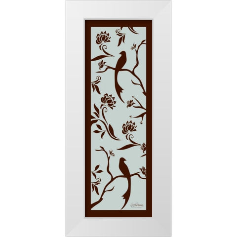 Bird Silo II White Modern Wood Framed Art Print by Murray, Sylvia