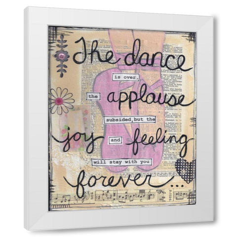 The Dance White Modern Wood Framed Art Print by Martin, Monica