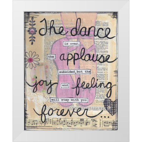 The Dance White Modern Wood Framed Art Print by Martin, Monica