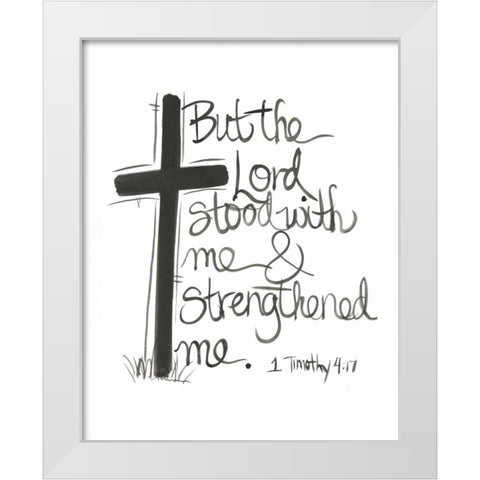 But The Lord White Modern Wood Framed Art Print by Martin, Monica