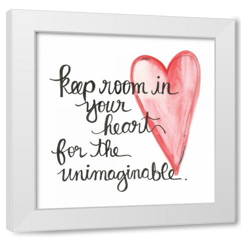 Keep Room White Modern Wood Framed Art Print by Martin, Monica
