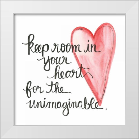 Keep Room White Modern Wood Framed Art Print by Martin, Monica
