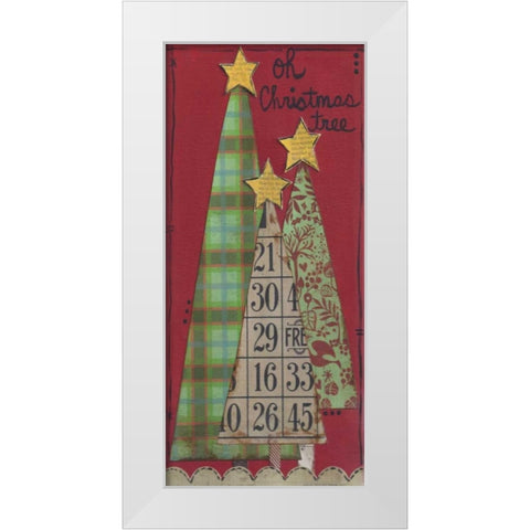 Christmas Tree  White Modern Wood Framed Art Print by Martin, Monica