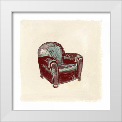 Frau Chair I White Modern Wood Framed Art Print by Nicholas, Debbie