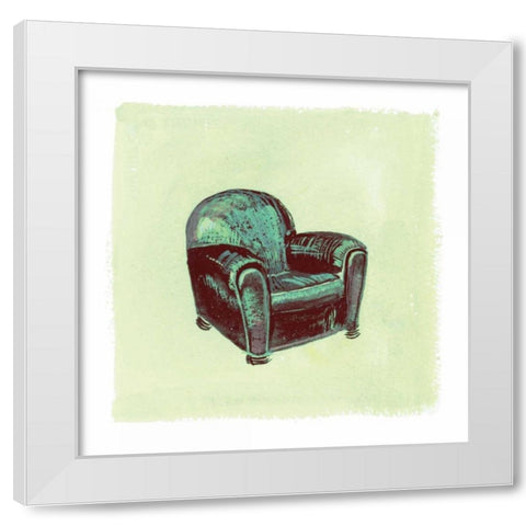 Frau Chair II White Modern Wood Framed Art Print by Nicholas, Debbie