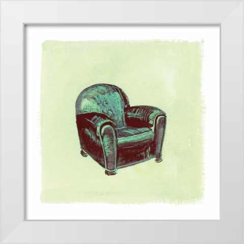 Frau Chair II White Modern Wood Framed Art Print by Nicholas, Debbie