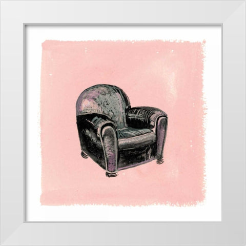 Frau Chair III White Modern Wood Framed Art Print by Nicholas, Debbie