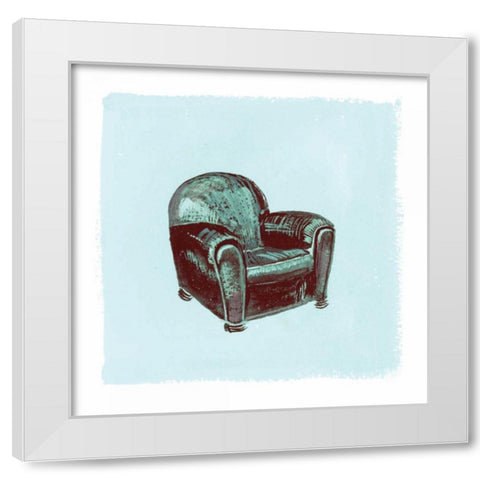 Frau Chair IV White Modern Wood Framed Art Print by Nicholas, Debbie