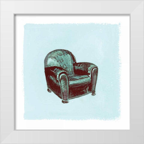 Frau Chair IV White Modern Wood Framed Art Print by Nicholas, Debbie